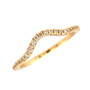 1/6ctw Curved Diamond Band